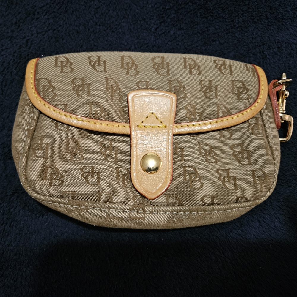 Dooney & Bourke Tan Monogram Clutch
